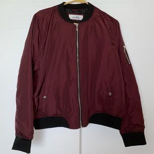 Maroon Bomber Jacket